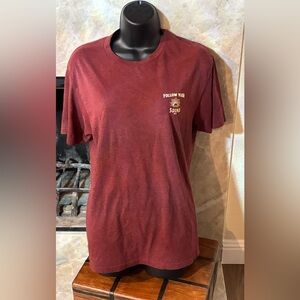 RARE… Men's Maroon Short Sleeve Tee. FOLLOW YOUR SOUND
